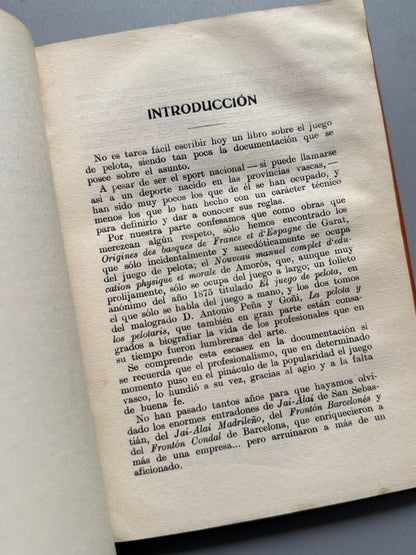 Pelota vasca, Salvador del M. Gibert - Biblioteca los Sports, ca. 1920
