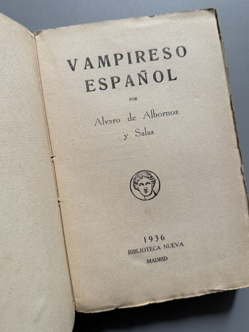 Vampireso español, Alvaro de Albornoz y Salas - Biblioteca Nueva, 1936
