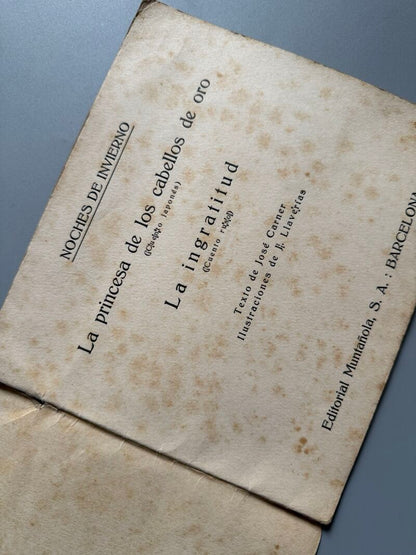 La princesa de los cabellos de oro, Josep Carner y Llaverías - Muntañola. Noches de Invierno, 1920