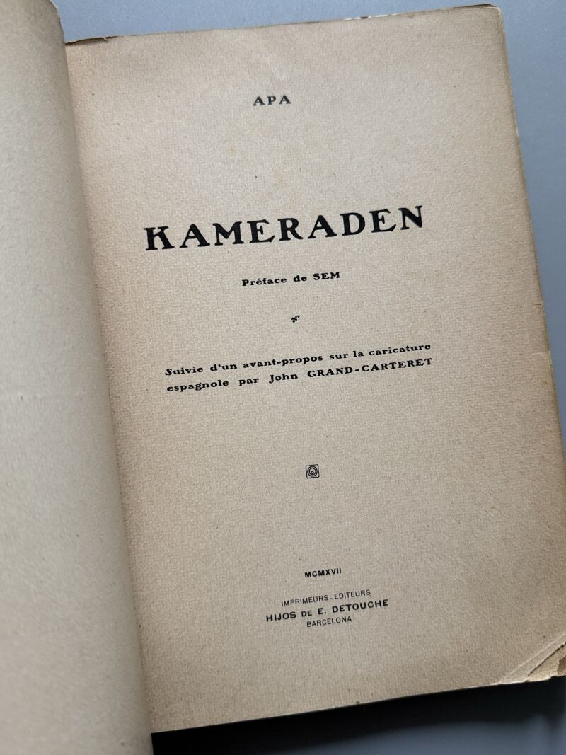 Kameraden, Apa. Primera Guerra mundial - Hijos de E. Detouche, 1917
