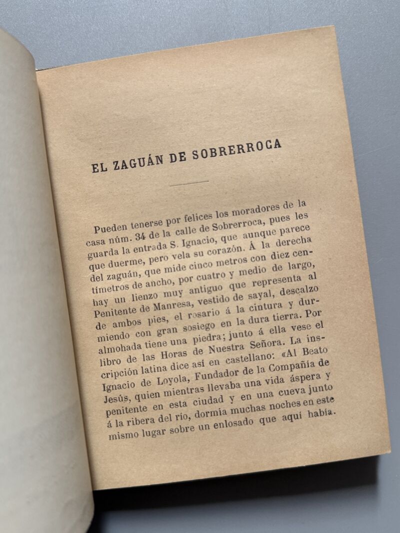 Álbum histórico. San Ignacio en Manresa, Padres de la Compañía de Jesús - Barcelona, 1897