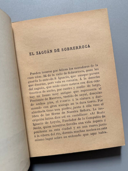 Álbum histórico. San Ignacio en Manresa, Padres de la Compañía de Jesús - Barcelona, 1897