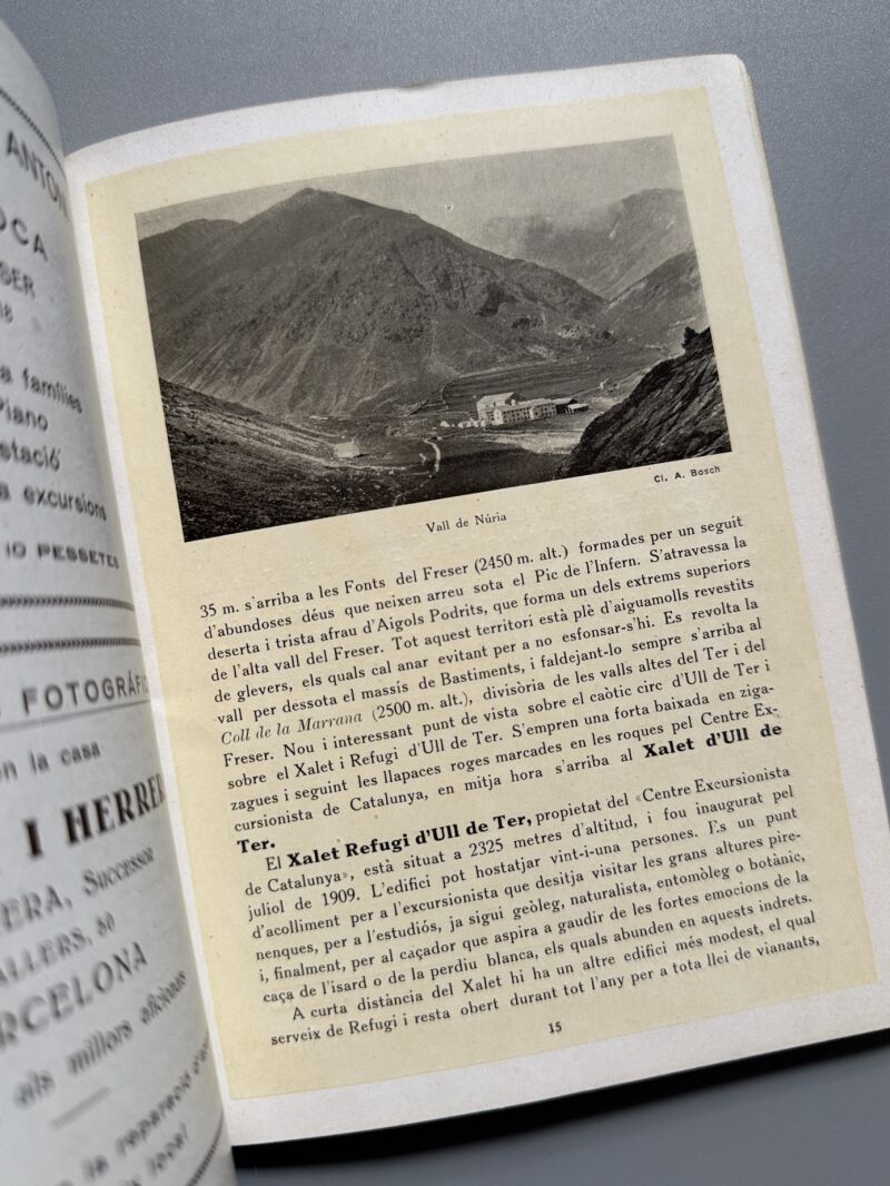 Ull de Ter. La Renclusa. Xalets refugis - Centre Excursionista de Catalunya, 1921