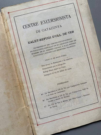 Ull de Ter. La Renclusa. Xalets refugis - Centre Excursionista de Catalunya, ca. 1920