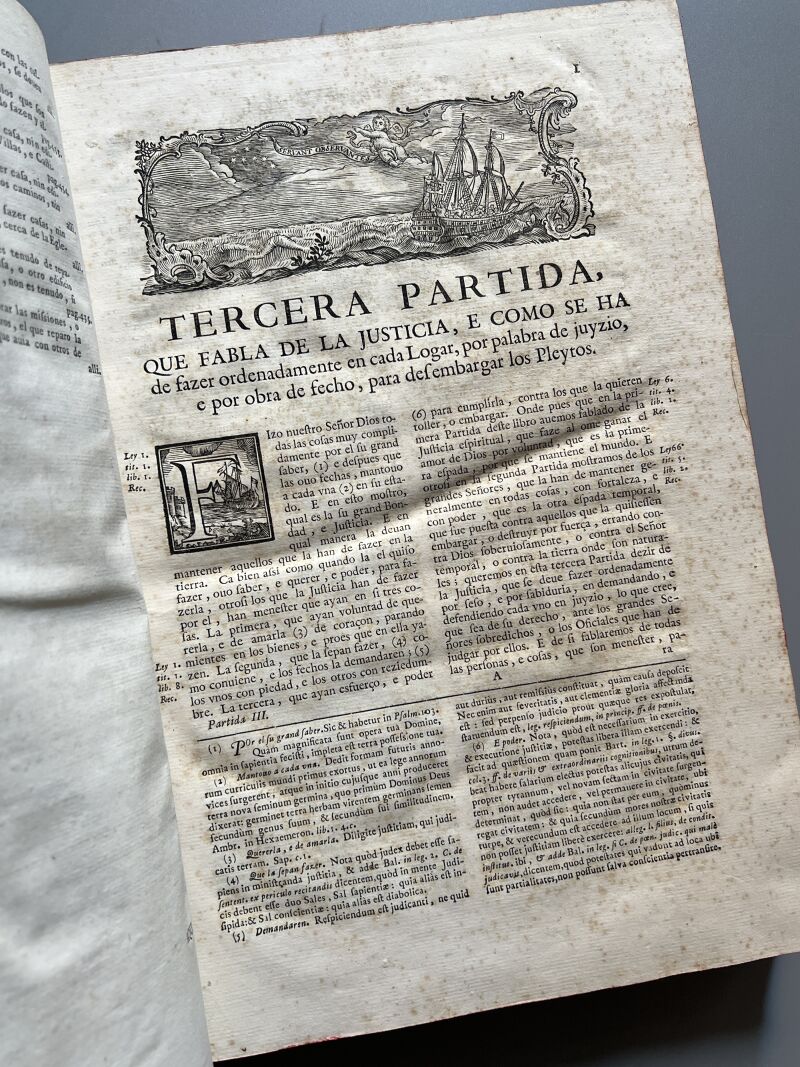 Las Siete Partidas del Rey D. Alfonso el Sabio, Joseph Berni y Catala - Benito Monfort, 1767