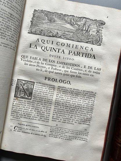 Las Siete Partidas del Rey D. Alfonso el Sabio, Joseph Berni y Catala - Benito Monfort, 1767