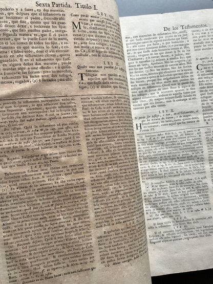 Las Siete Partidas del Rey D. Alfonso el Sabio, Joseph Berni y Catala - Benito Monfort, 1767
