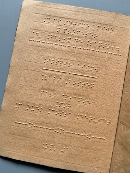 Braile - Programa Vals, M. Costa Dequidt - Imprenta de Ciegos de la Casa Provincial de Caridad, 1912