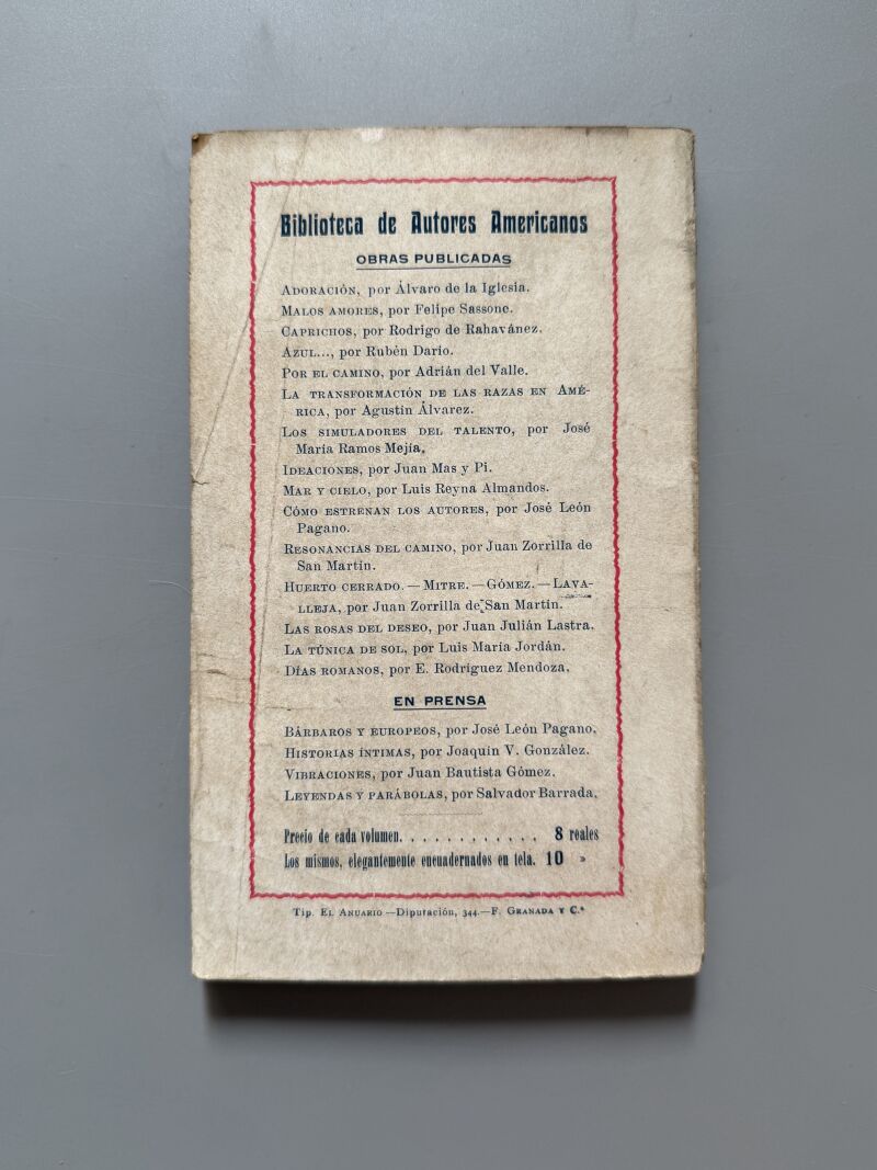 Diosa, Henri Gréville. Colección Ambos Mundos - F. Granada y Cª Editores, ca. 1905
