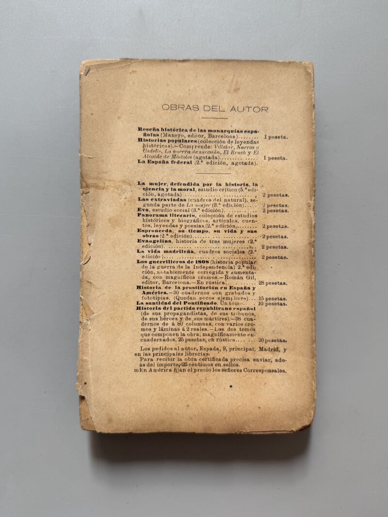 La mujer española y americana, E. Rodríguez-Solís - Librería de Fernando Fé, 1898