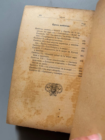 La mujer española y americana, E. Rodríguez-Solís - Librería de Fernando Fé, 1898