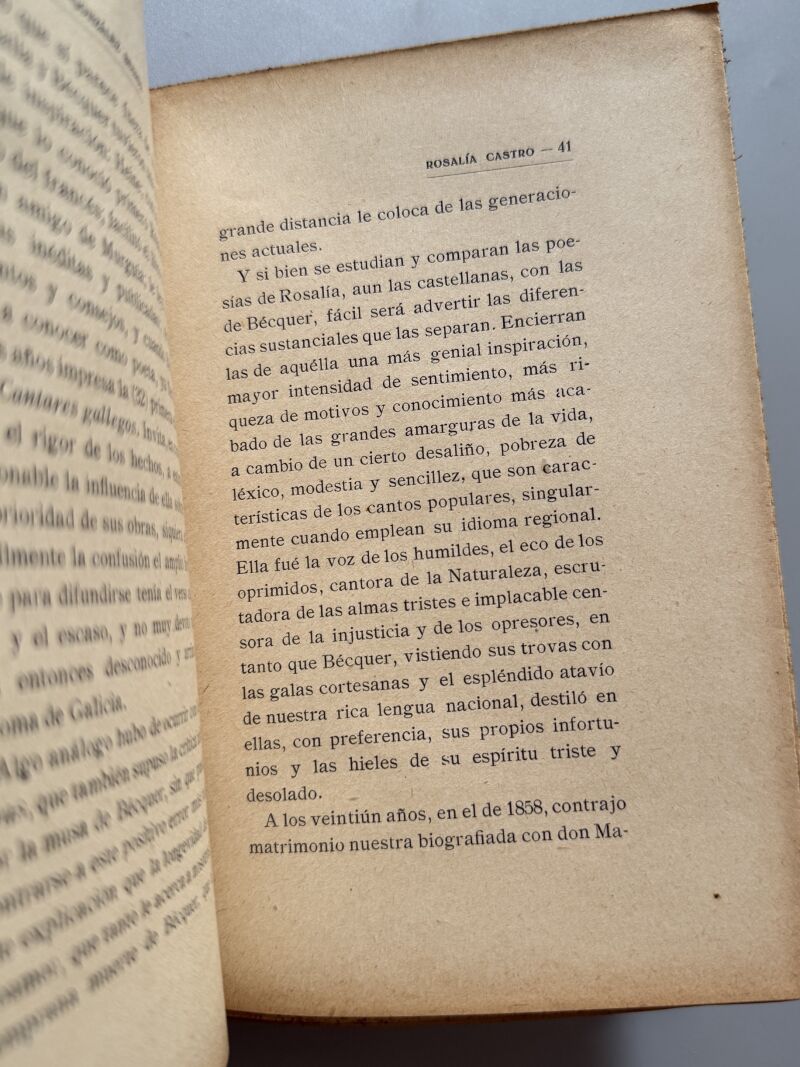 Rosalía Castro. Notas biográficas, Augusto Gonzalez Besada - Biblioteca Hispania, 1916