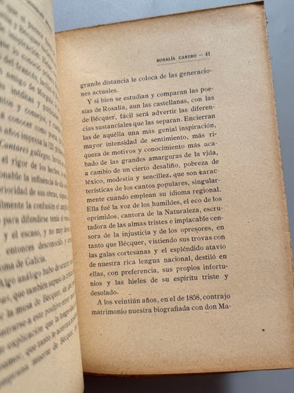 Rosalía Castro. Notas biográficas, Augusto Gonzalez Besada - Biblioteca Hispania, 1916
