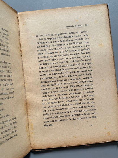 Rosalía Castro. Notas biográficas, Augusto Gonzalez Besada - Biblioteca Hispania, 1916