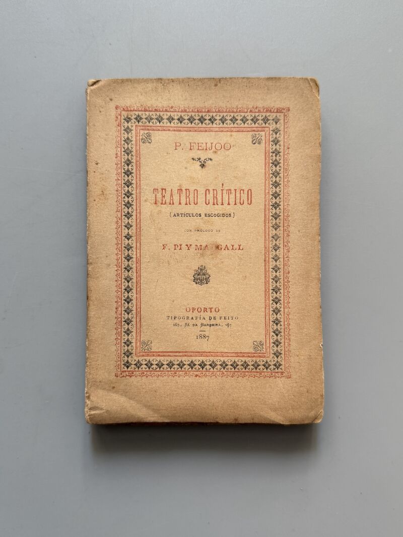 Teatro crítico (artículos escogidos), P. Feijoo - Tipografía de Feito, 1887