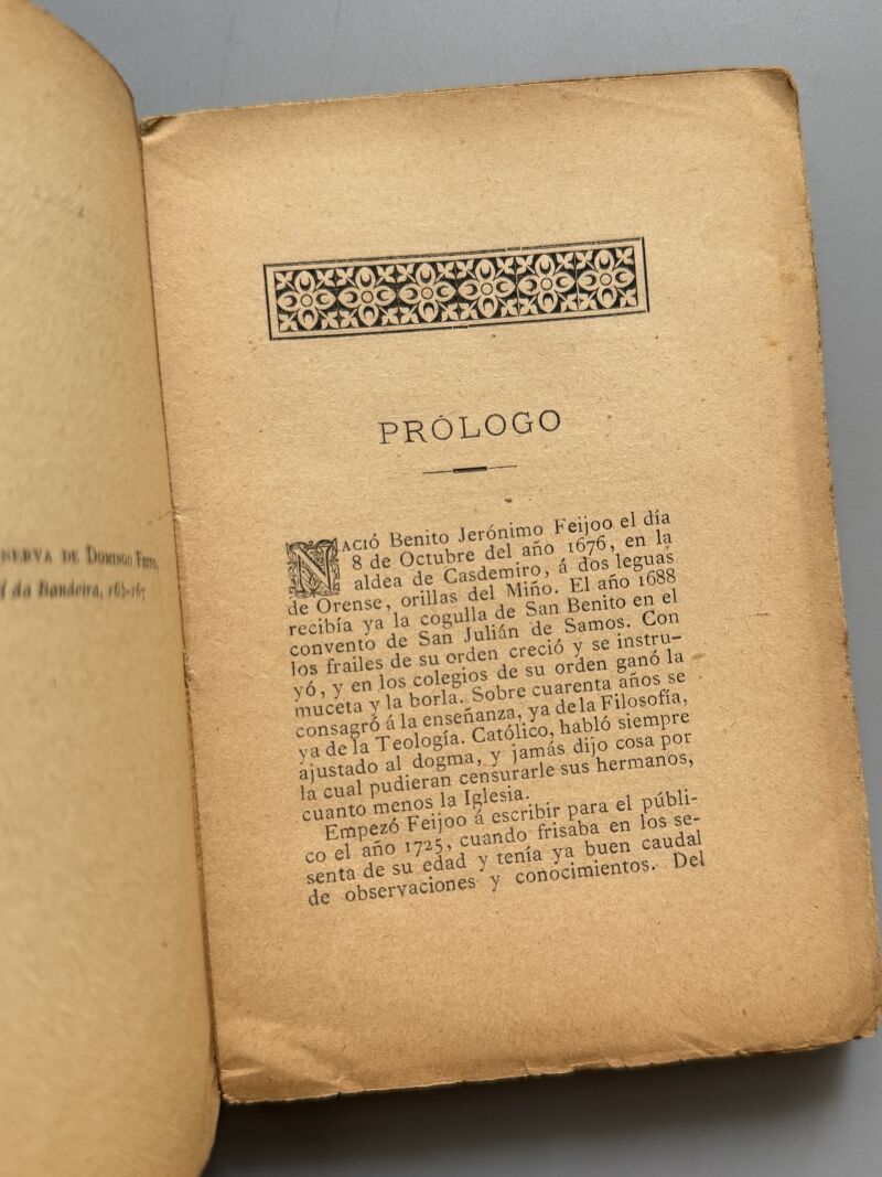 Teatro crítico (artículos escogidos), P. Feijoo - Tipografía de Feito, 1887