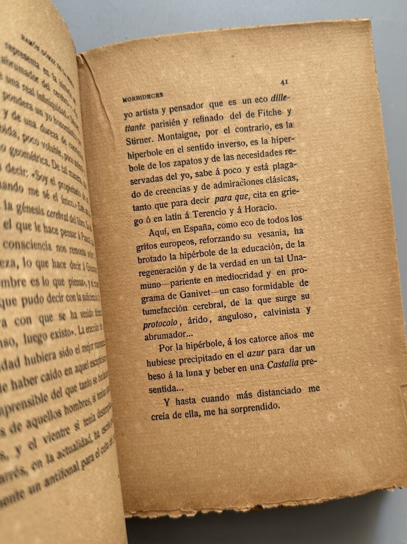 Morbideces, Ramón Gómez de la Serna (1ª edición) - Imprenta el Trabajo, 1908