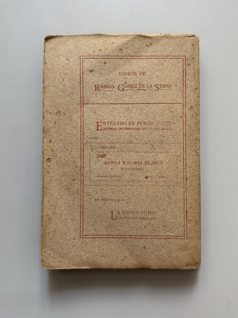 Morbideces, Ramón Gómez de la Serna (1ª edición) - Imprenta el Trabajo, 1908