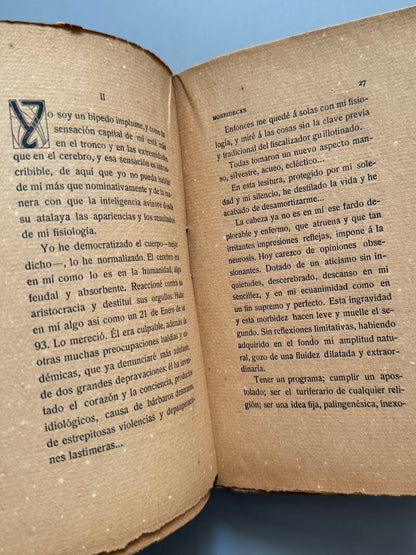 Morbideces, Ramón Gómez de la Serna (1ª edición) - Imprenta el Trabajo, 1908