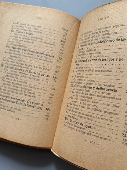 Crónica del crimen, Luis Jiménez de Asúa - Historia Nueva, 1929