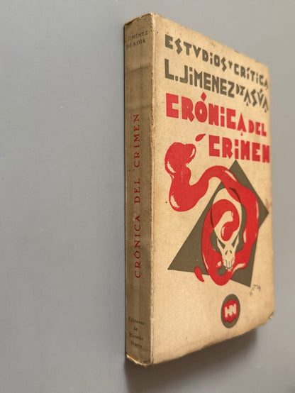 Crónica del crimen, Luis Jiménez de Asúa - Historia Nueva, 1929