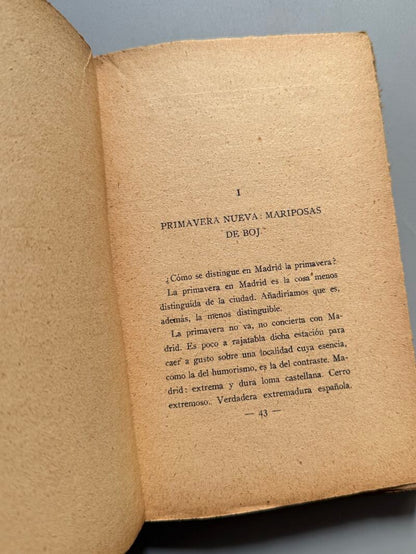 3 resucitamientos de España. Los toros, las castañuelas y la virgen, E. Giménez Caballero - 1927