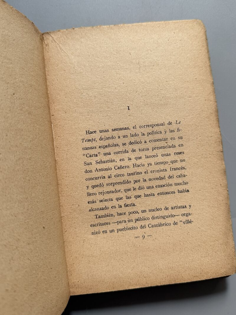 3 resucitamientos de España. Los toros, las castañuelas y la virgen, E. Giménez Caballero - 1927