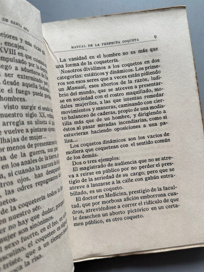 Manual de la perfecta coqueta, Rafael Santa Ana - Librería Fernando Fe, 1918