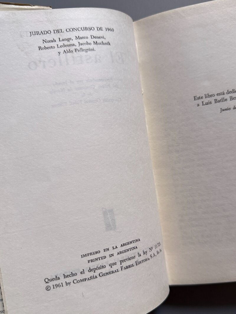 El astillero, Juan Carlos Onetti  (1ª edición) - Compañía General Fabril Editora, 1961