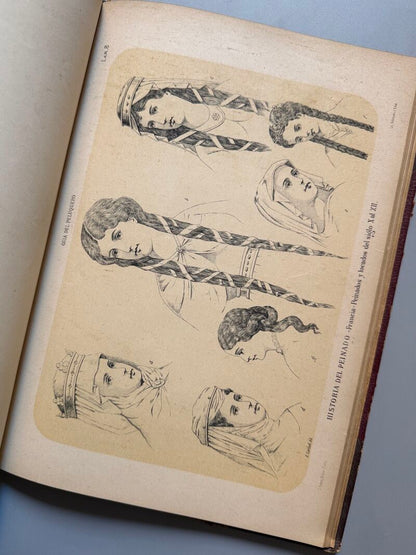 Guía del peluquero. Historia del peinado, Francisco Barado - José Serra Editor, ca. 1880