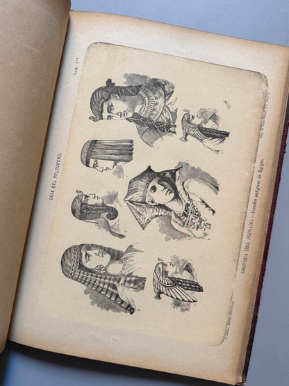 Guía del peluquero. Historia del peinado, Francisco Barado - José Serra Editor, ca. 1880