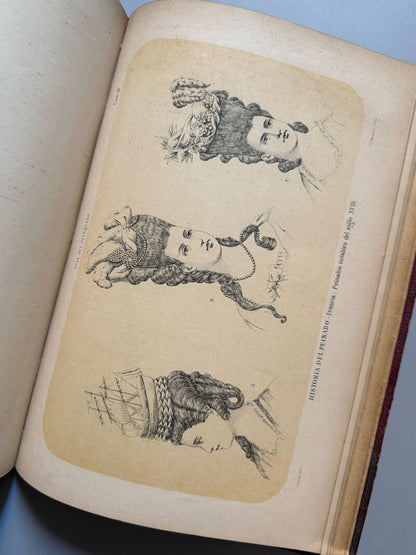 Guía del peluquero. Historia del peinado, Francisco Barado - José Serra Editor, ca. 1880