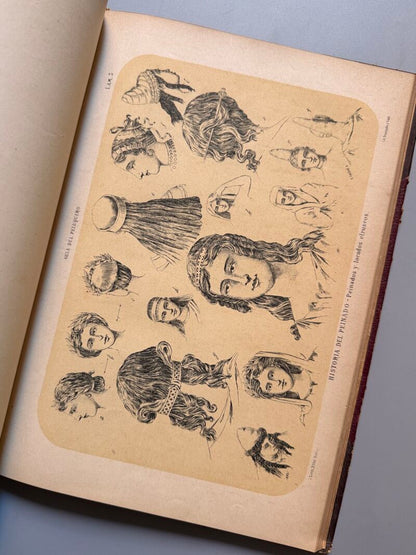 Guía del peluquero. Historia del peinado, Francisco Barado - José Serra Editor, ca. 1880