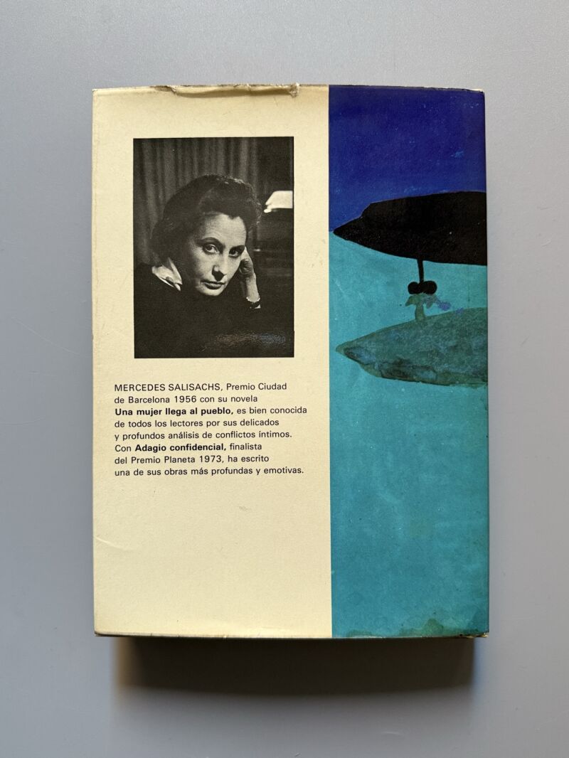 Adagio confidencial, Mercedes Salisachs (firmado) - Editorial Planeta, 1973