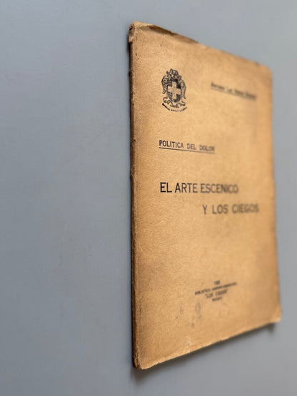 El arte escénico y los ciegos, Antonio las Heras Hervás - 1928