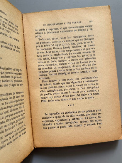El modernismo y los poetas modernistas, Rufino Blanco-Fombona - Editorial Mundo Latino, 1929
