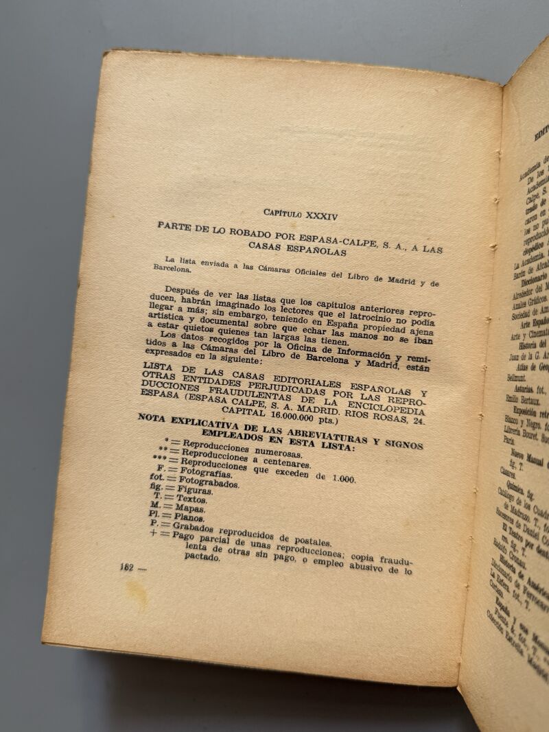 Espakalpe (La gran ladronera), J. Pérez Hervás - Centro Enciclopédico de Cultura, 1935