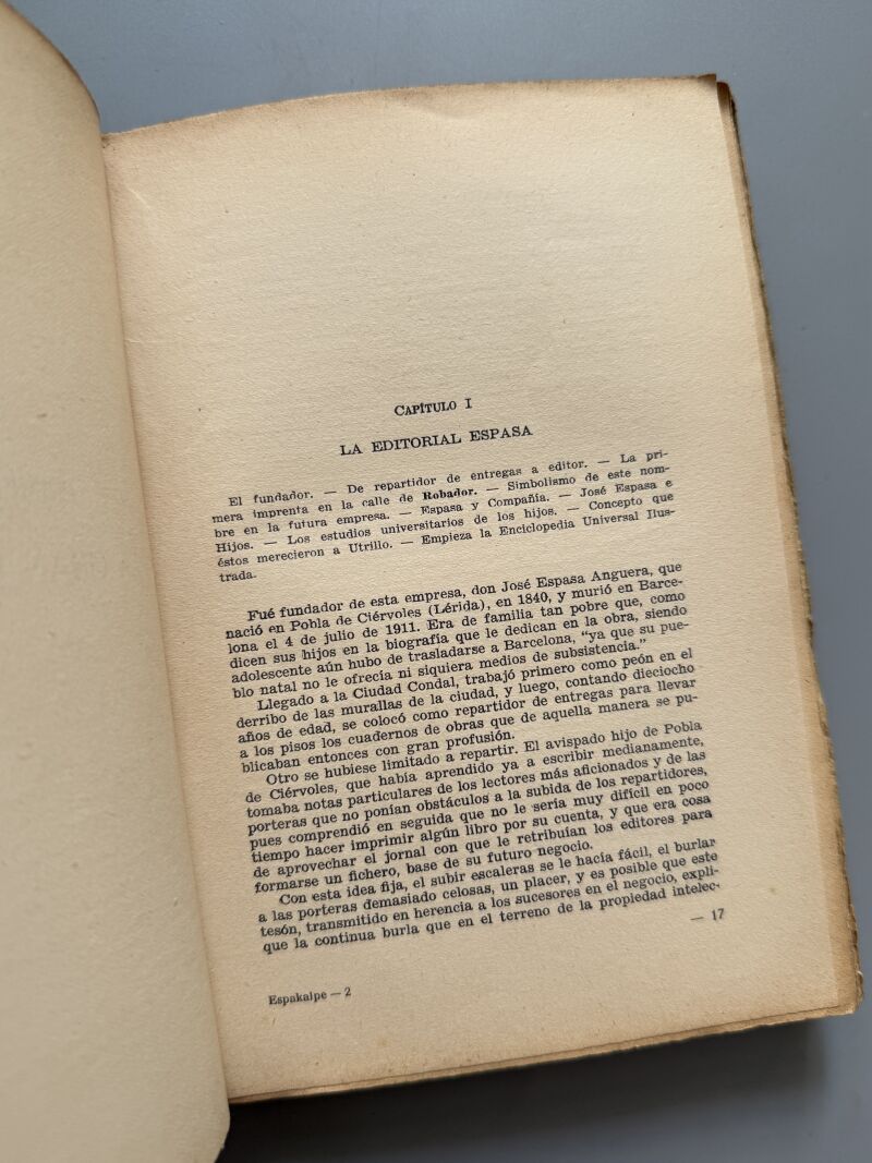 Espakalpe (La gran ladronera), J. Pérez Hervás - Centro Enciclopédico de Cultura, 1935