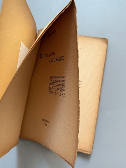 El teatro asturiano, José Francés. Conferencia - Imp. El Trabajo, 1909