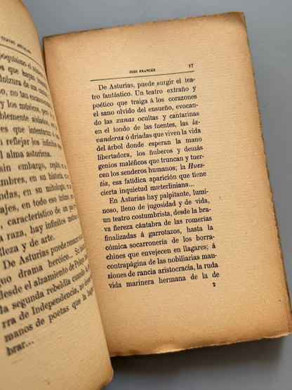 El teatro asturiano, José Francés. Conferencia - Imp. El Trabajo, 1909