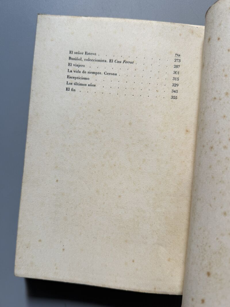 Rusiñol y su tiempo, José Pla. Josep Pla - Editorial Barna, 1943