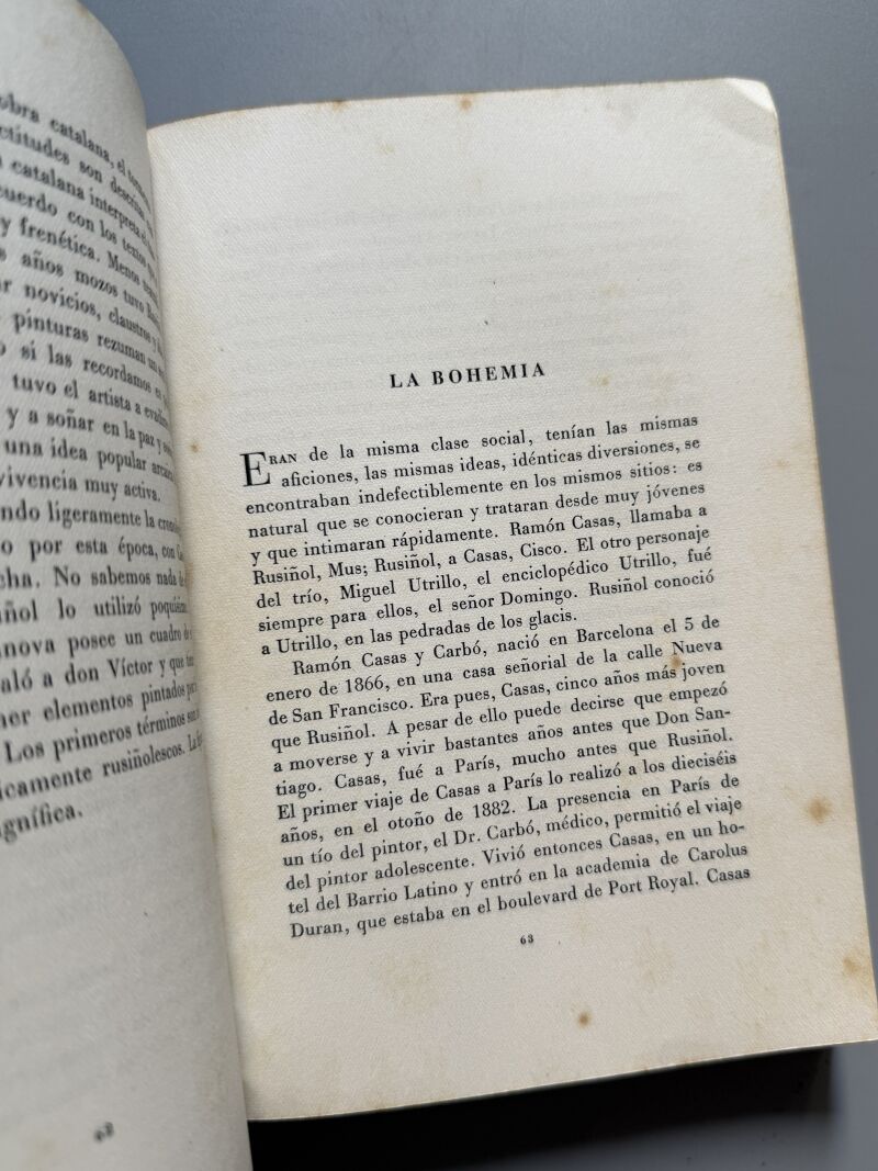 Rusiñol y su tiempo, José Pla. Josep Pla - Editorial Barna, 1943