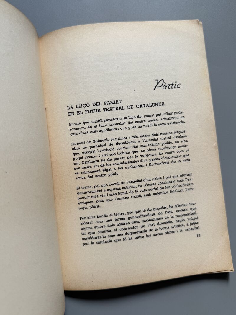 La força social i revolucionaria del teatre, Manuel Valldeperes - Editorial Forja, 1937