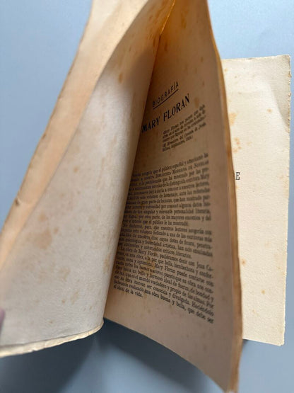 A costa de su sangre. Edición homenaje a Mary Floran, Mary Floran - J. Prats Anguera editor, c. 1910