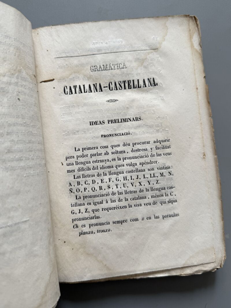 Gramática catalana-castellana, Magi Pers y Ramona - Imprenta de Anton Berdeguer, 1847