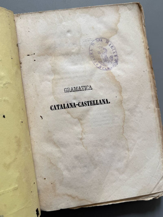 Gramática catalana-castellana, Magi Pers y Ramona - Imprenta de Anton Berdeguer, 1847