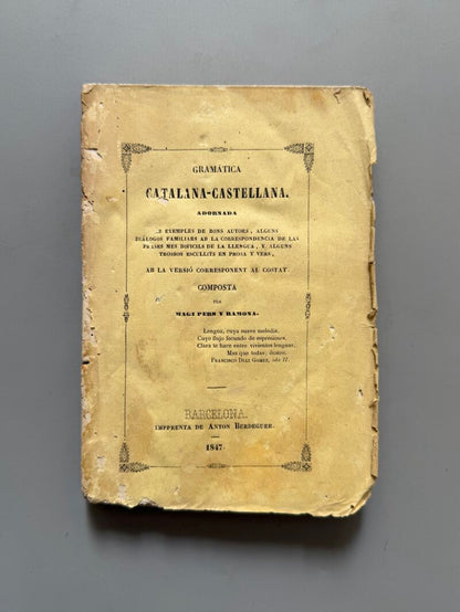 Gramática catalana-castellana, Magi Pers y Ramona - Imprenta de Anton Berdeguer, 1847