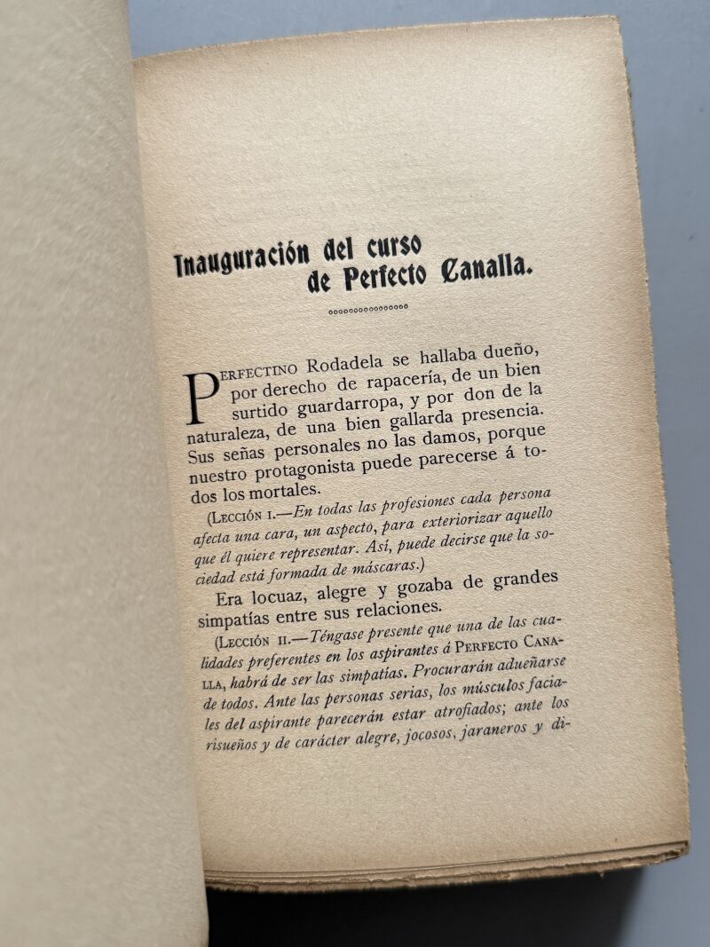 Manual del perfecto canalla, Rafael de Santa Ana - Imprenta Alemana, 1916