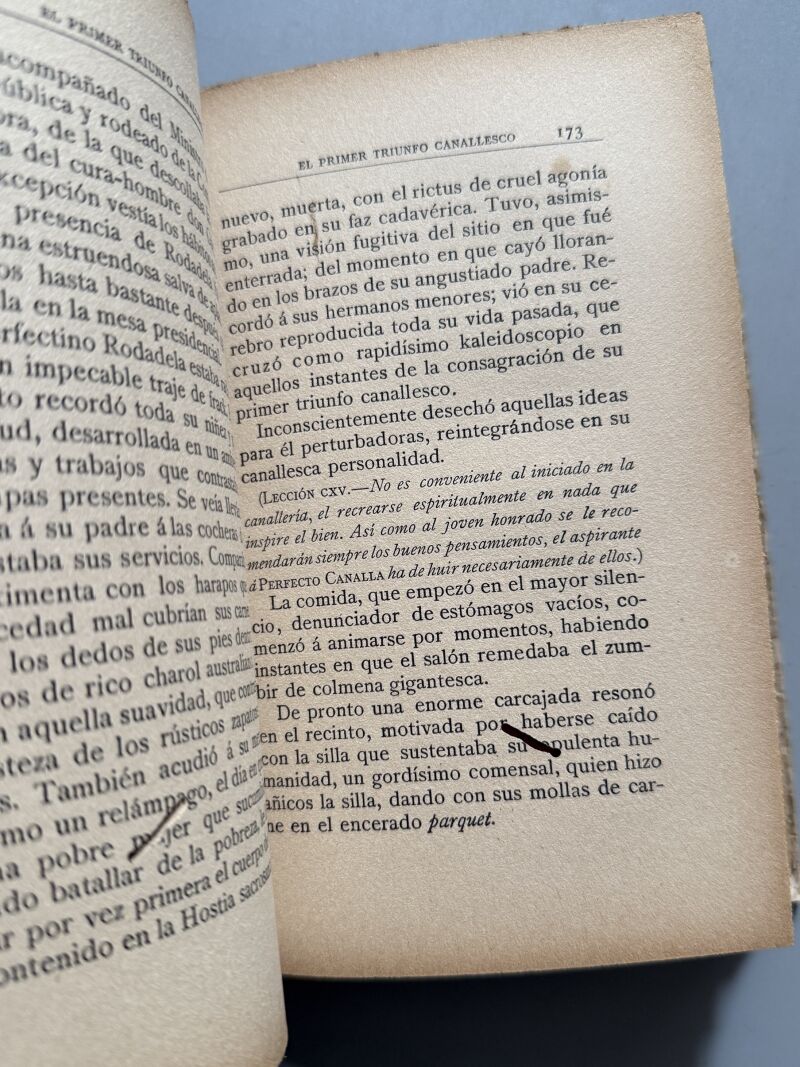 Manual del perfecto canalla, Rafael de Santa Ana - Imprenta Alemana, 1916