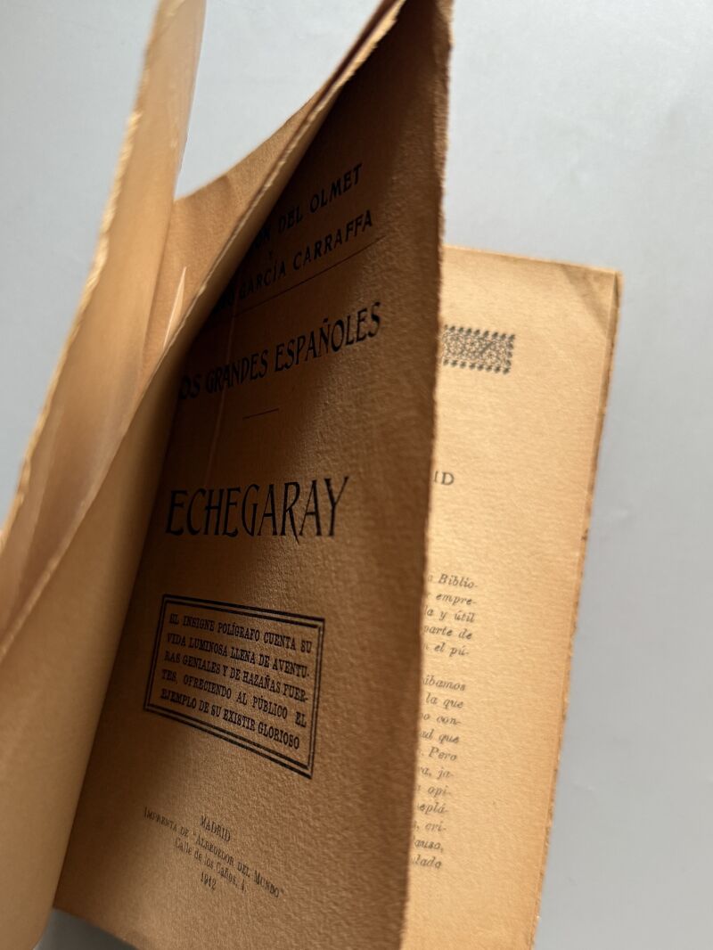 Echegaray, Luis Antón del Olmet y Arturo García Carraffa - Imprenta de "Alrededor del mundo", 1912